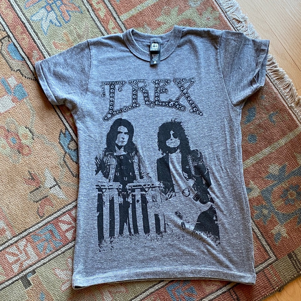 T.REX - Marc Bolan & Mickey Finn - Rock T-Shirt- Vintage Style